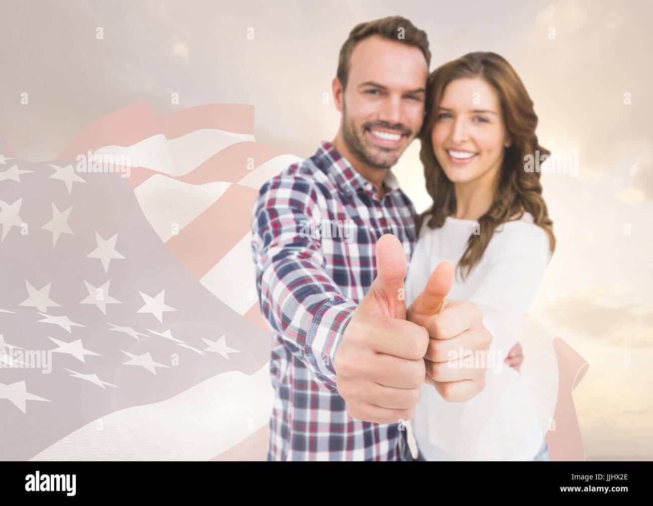 Couple thumbs up hi-res stock photography and images - Alamy