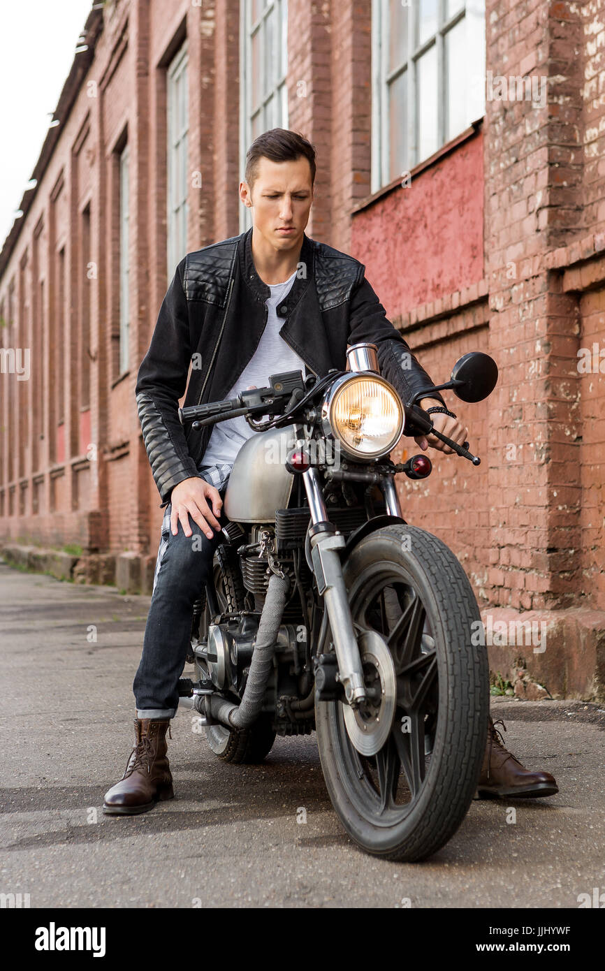 Biker style hi-res stock photography and images - Alamy