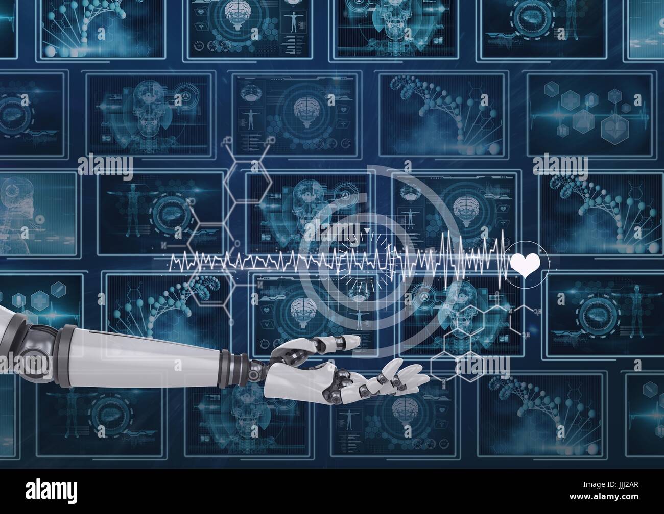 Robot intelligence artificial circle icon hi-res stock photography and  images - Alamy
