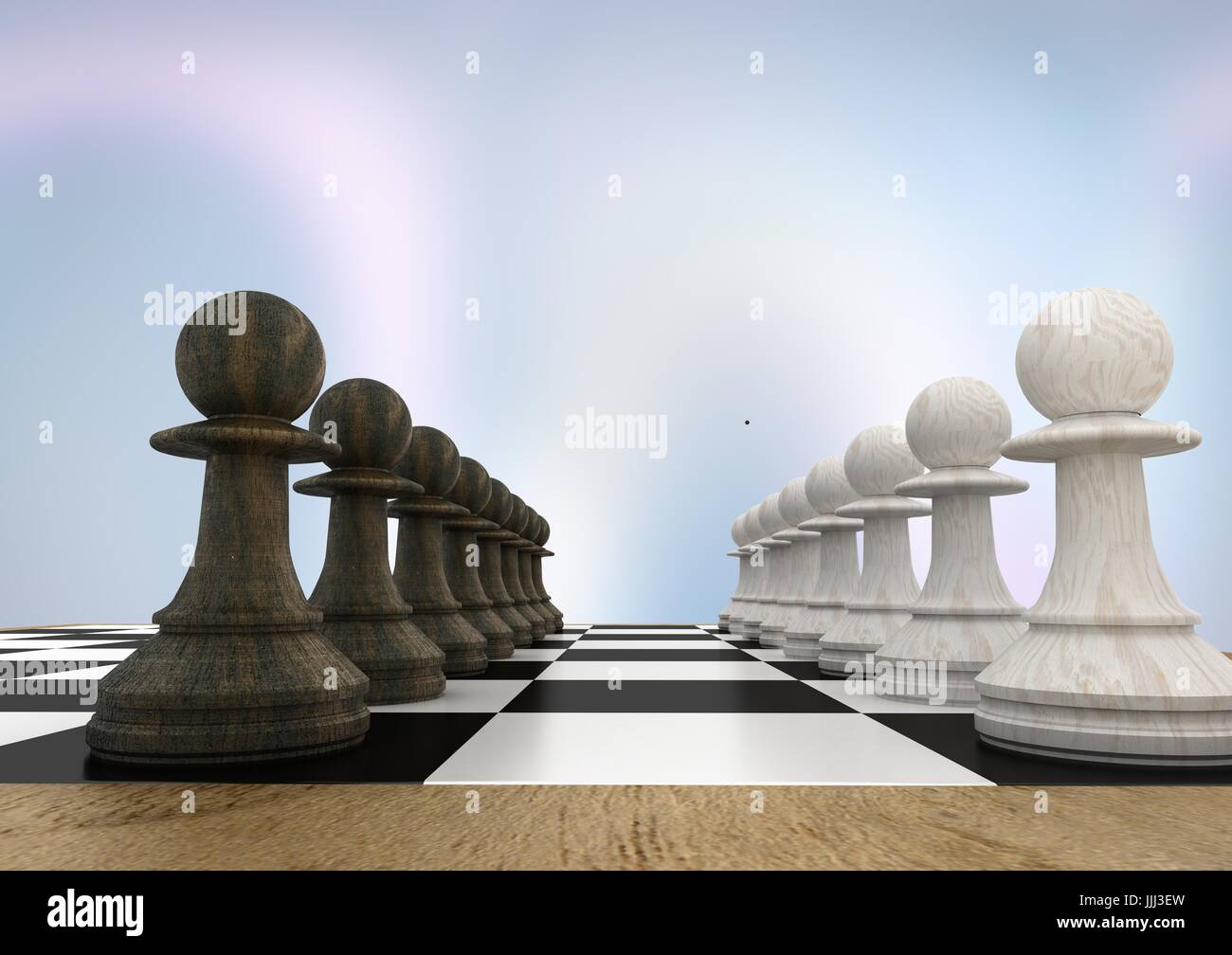 3D Chess pieces against purple abstract background Stock Photo - Alamy