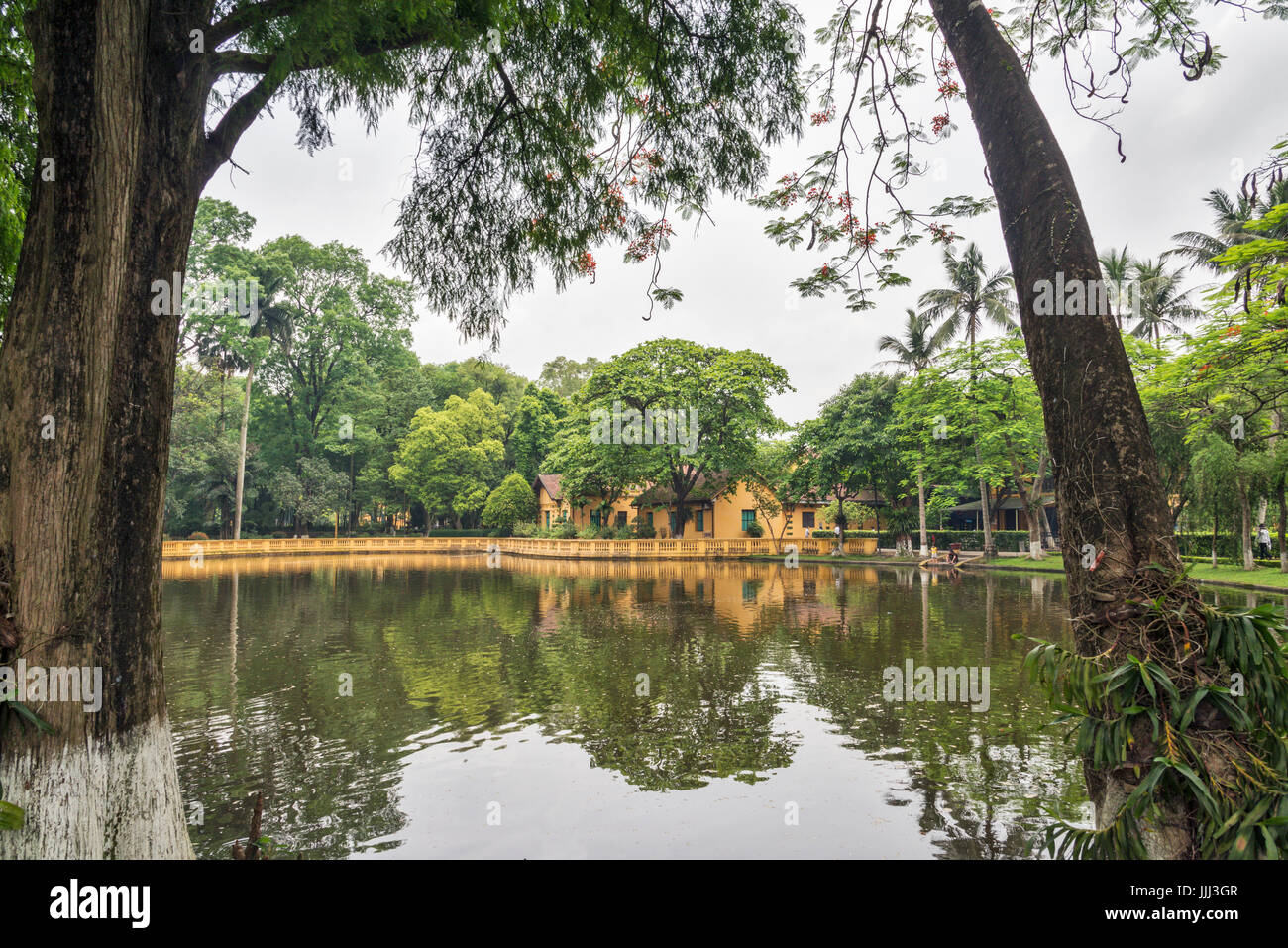 Ho Chi Minh House and garden Hanoi Vietnam Stock Photo