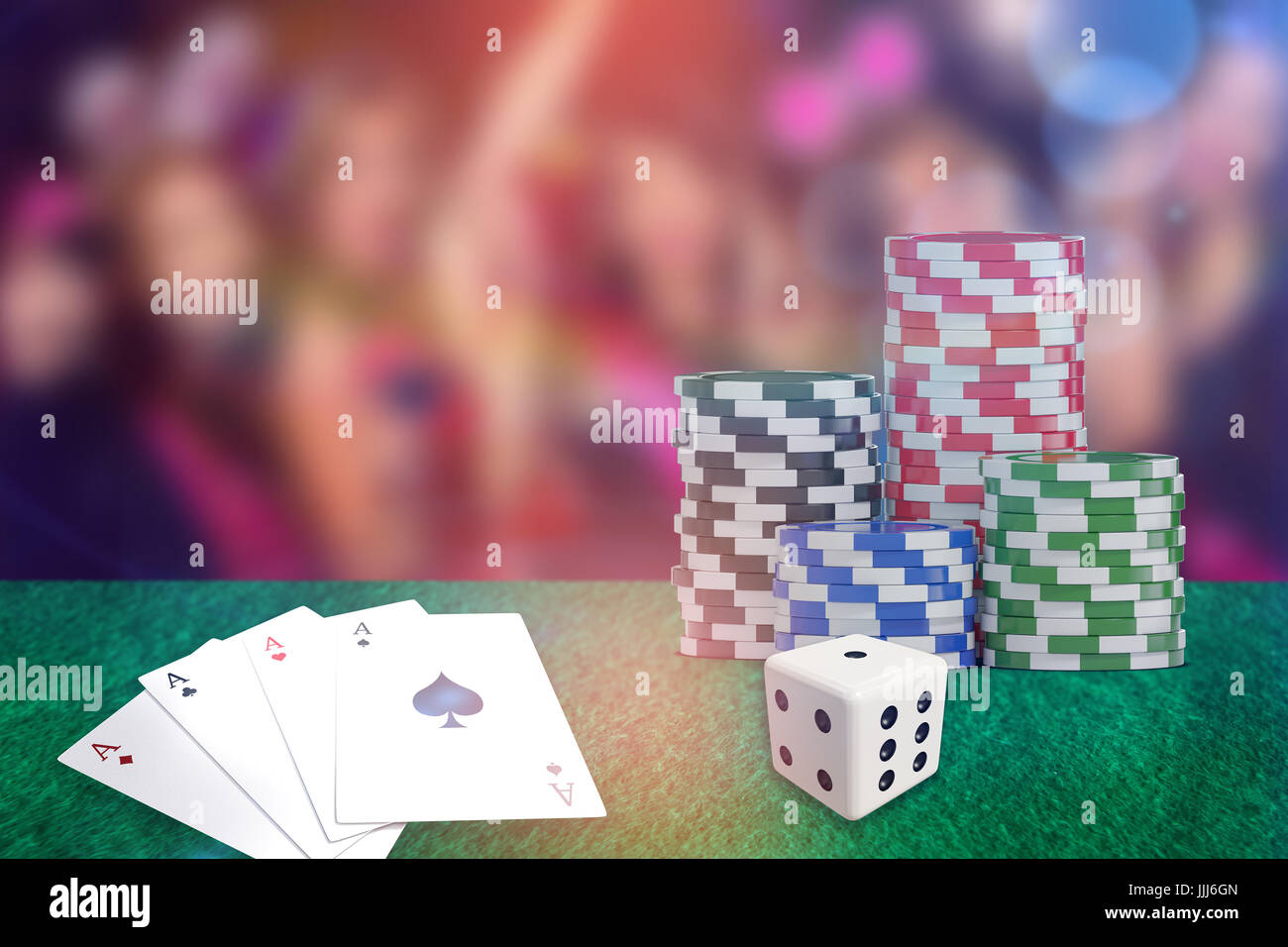 Composite 3d image of digital image of red dice Stock Photo