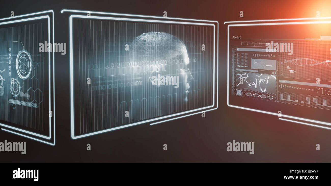 Interface Stock Image Composite 3d image of different application interface Stock Photo - Alamy