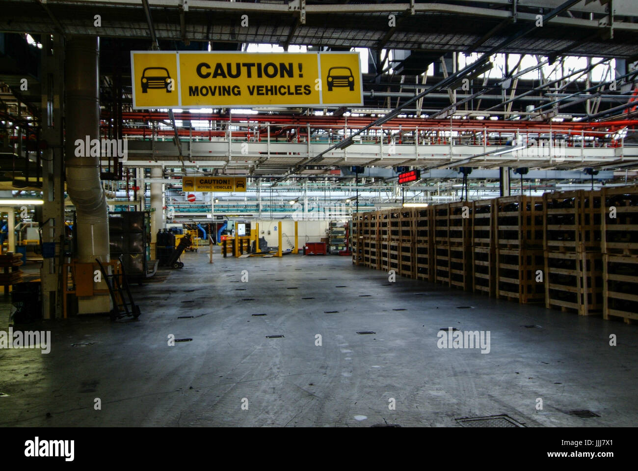 The abandoned MG Rover car factory in Longbridge, Birmingham, UK in 2007. Stock Photo