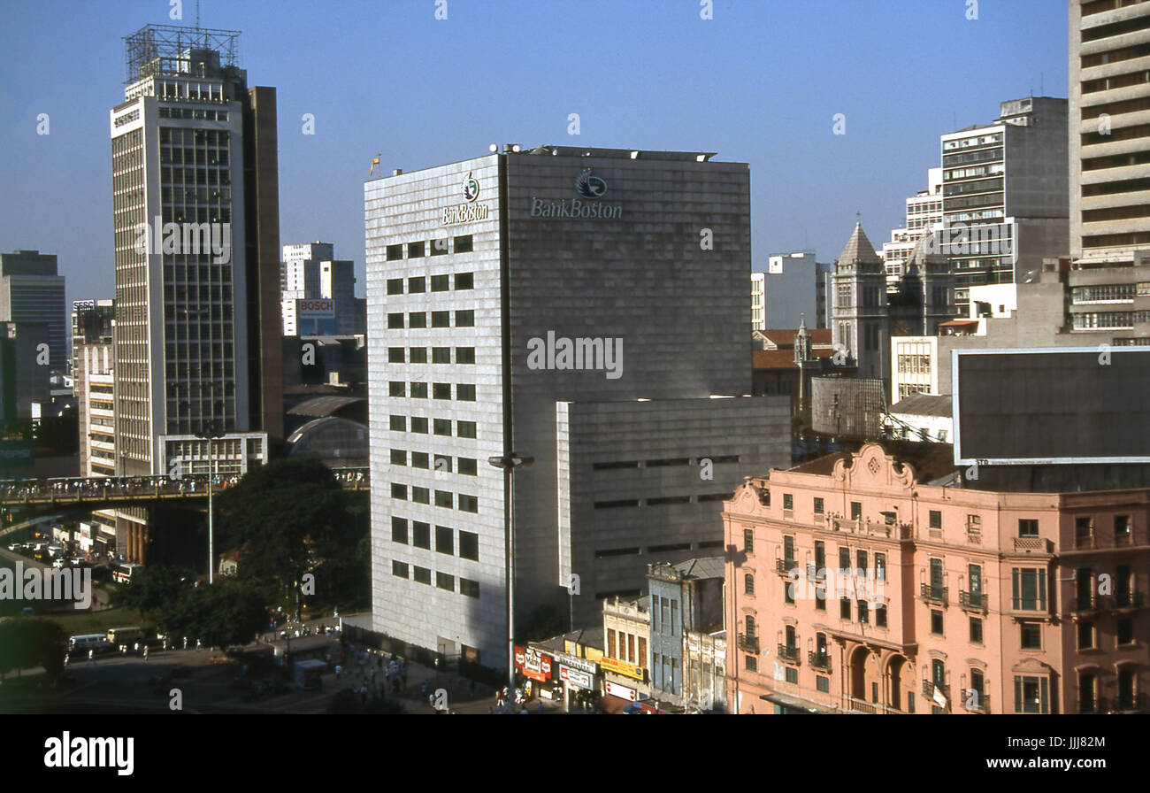 Bank of Boston; Valley of the Anhangabaú; Sao Paulo; Brazil Stock Photo