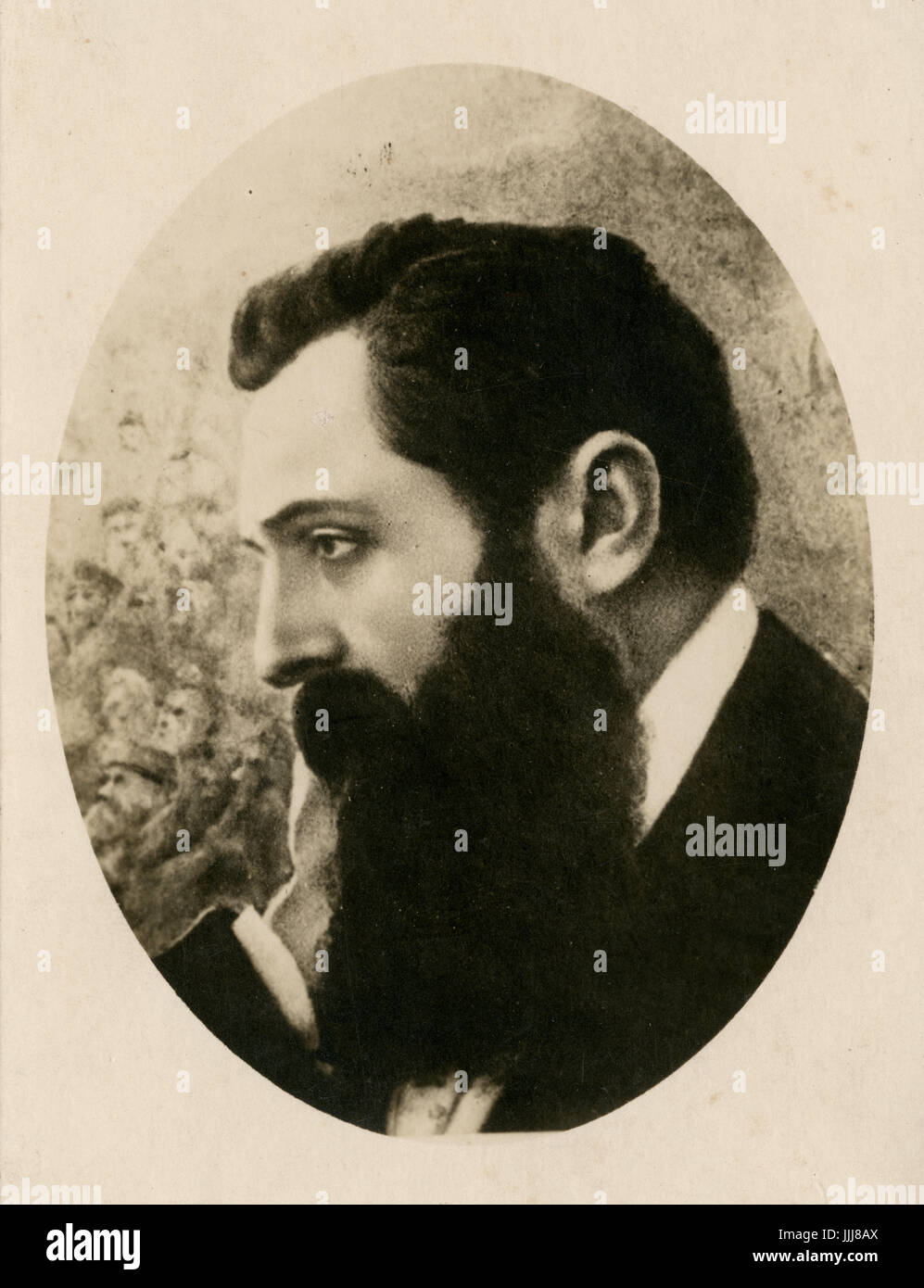 Theodor Herzl (2 May 1860 – 3 July 1904), born Benjamin Ze'ev Herzl, founder of the World Zionist Organization Stock Photo