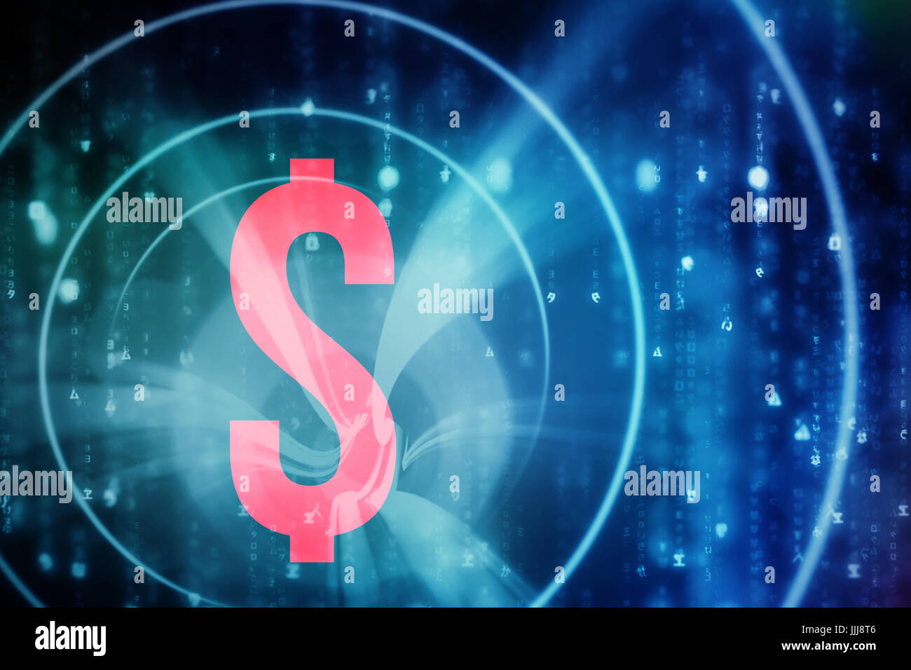 Composite 3d image of dollar sign Stock Photo
