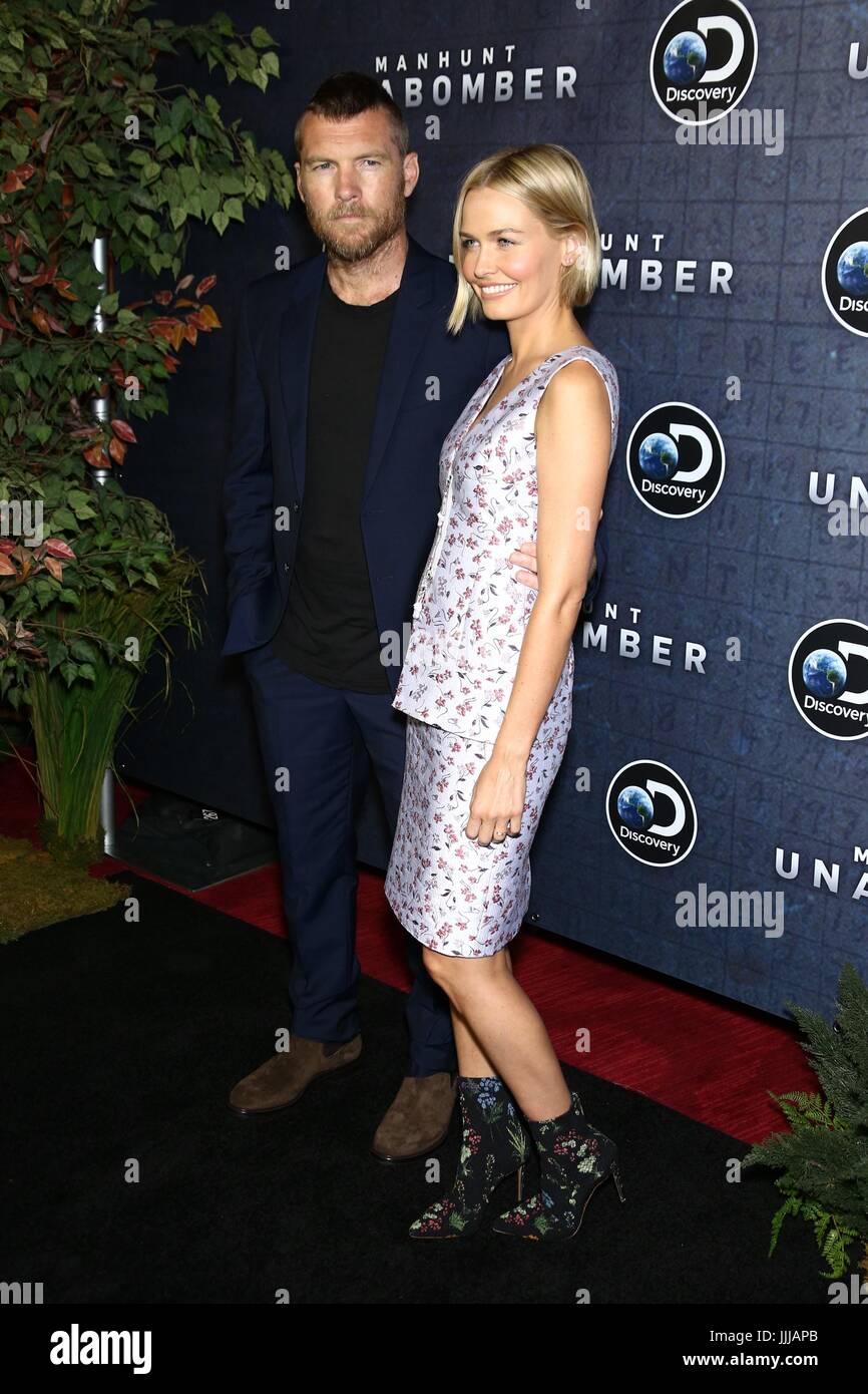 New York, NY, USA. 19th July, 2017. Sam Worthington, Lara Bingle at