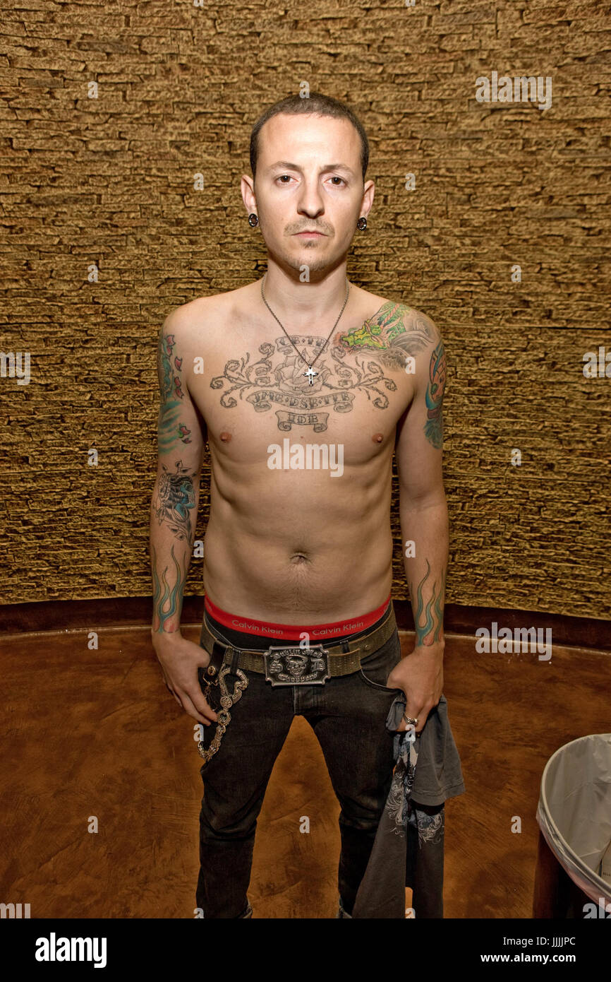 FILE PICS 20th July 2017. Chester Bennington of Linkin Park dies aged