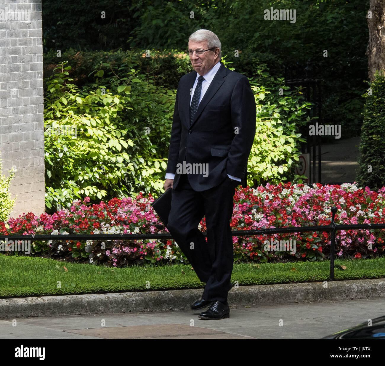 London 20th July 2017, Sir Roger Carr, Chairman of BaE Systems, arrives at 10 Downing Street for the first meeting of the new Brexit Business Council Credit: Ian Davidson/Alamy Live News Stock Photo
