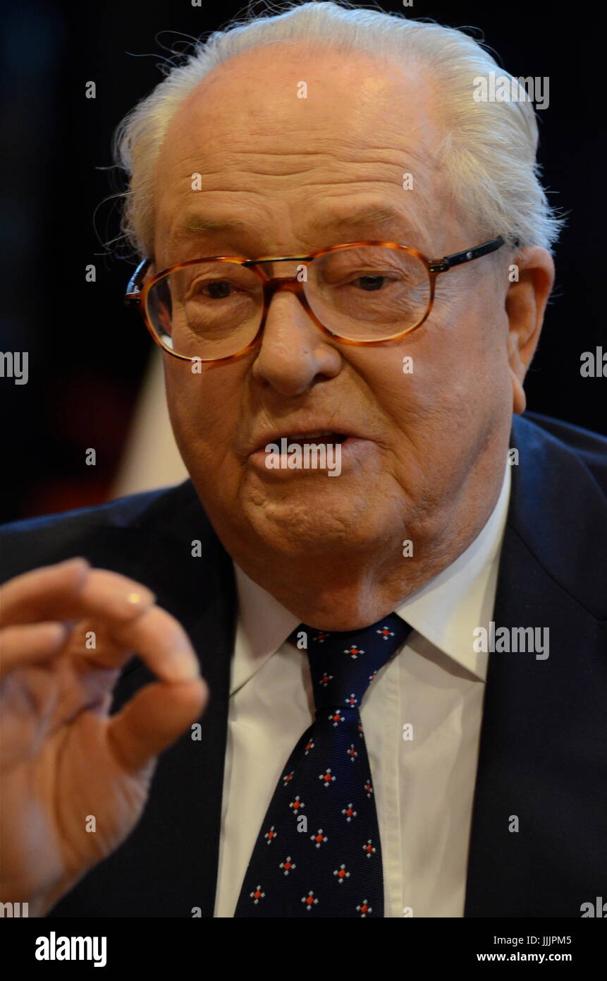 Jean-Marie Le Pen attends XVth National Front Congress in Lyon (France ...