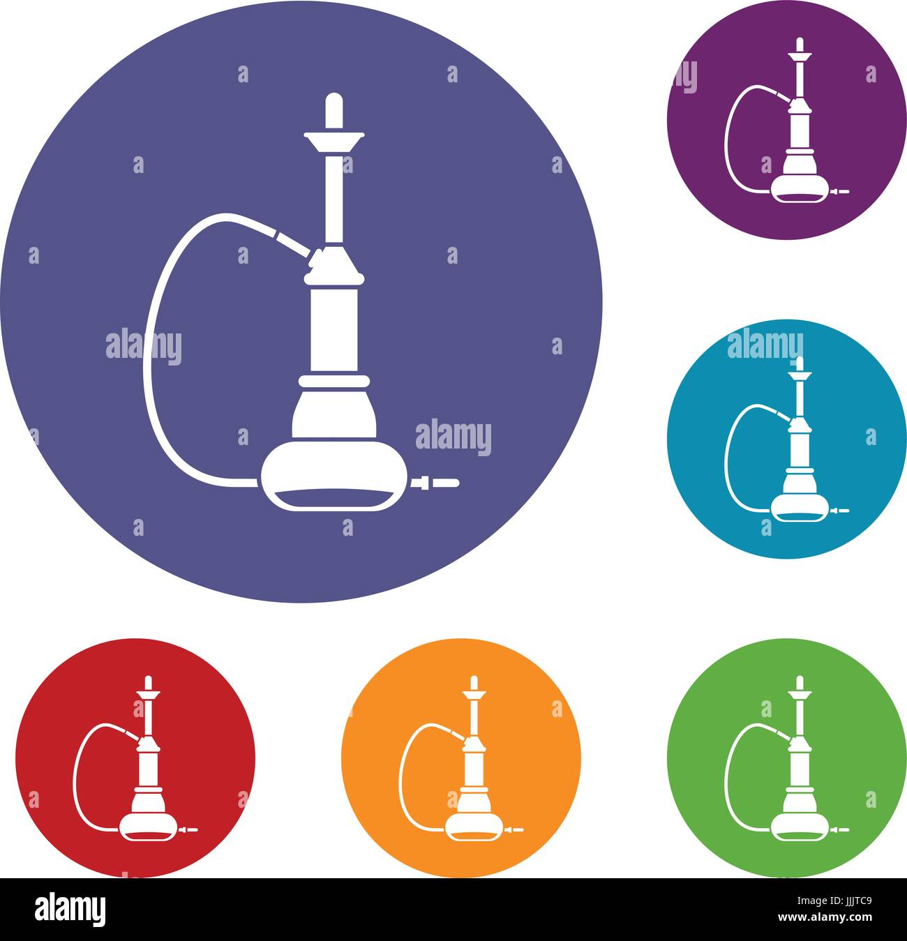 Hookah icons set Stock Vector Image & Art - Alamy