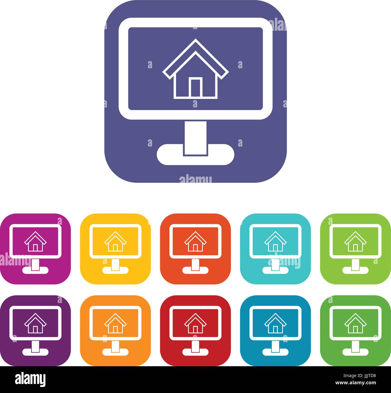 Layout of house icons set Stock Vector Image & Art - Alamy