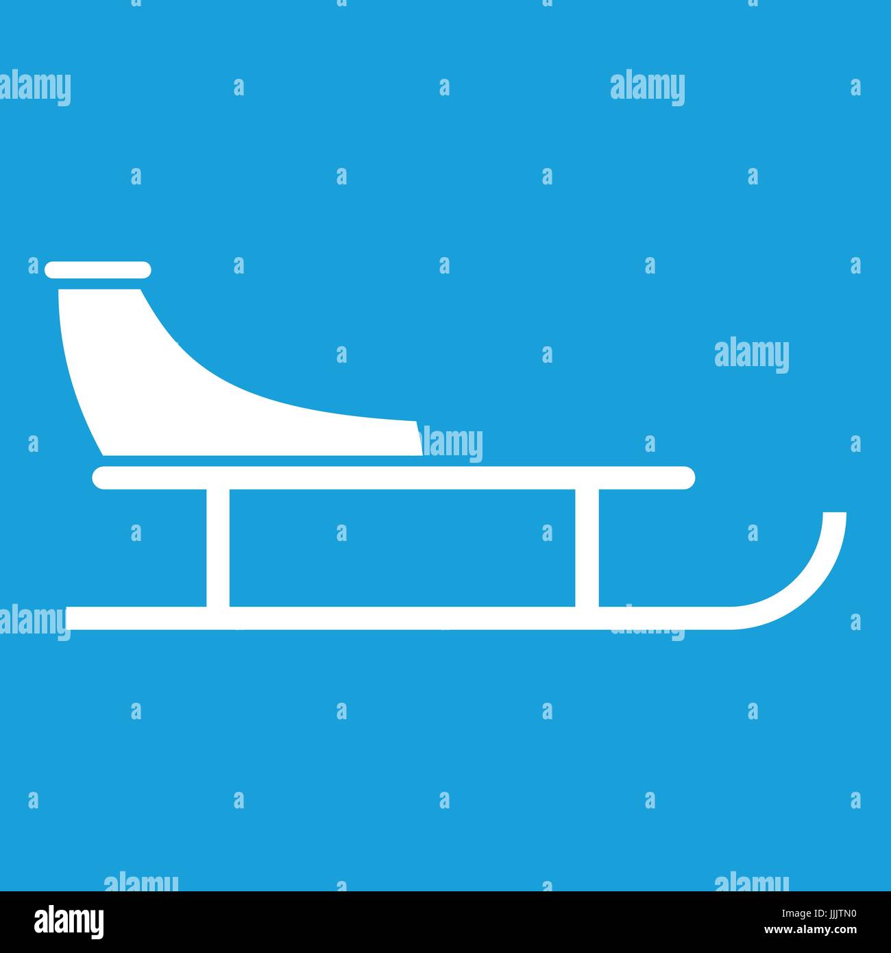 Sled icon white Stock Vector Image & Art Alamy