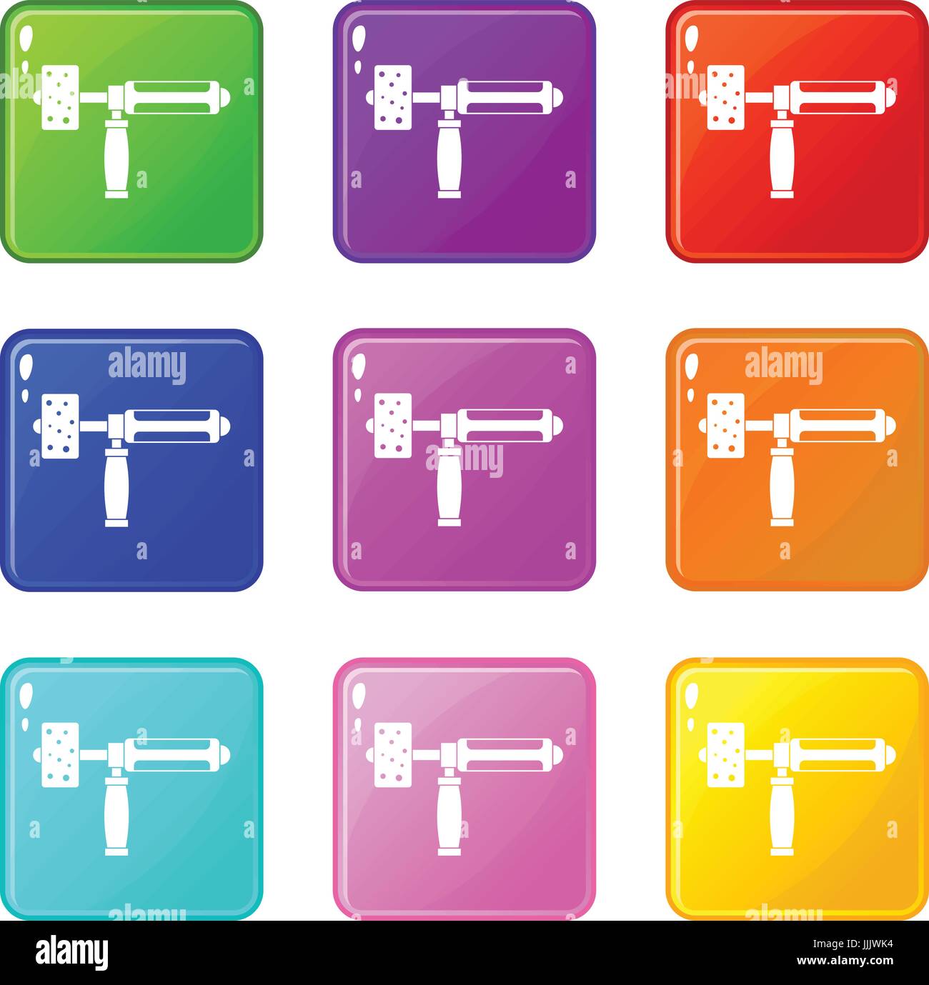 Metal worker grinding iron electric Stock Vector Images - Alamy