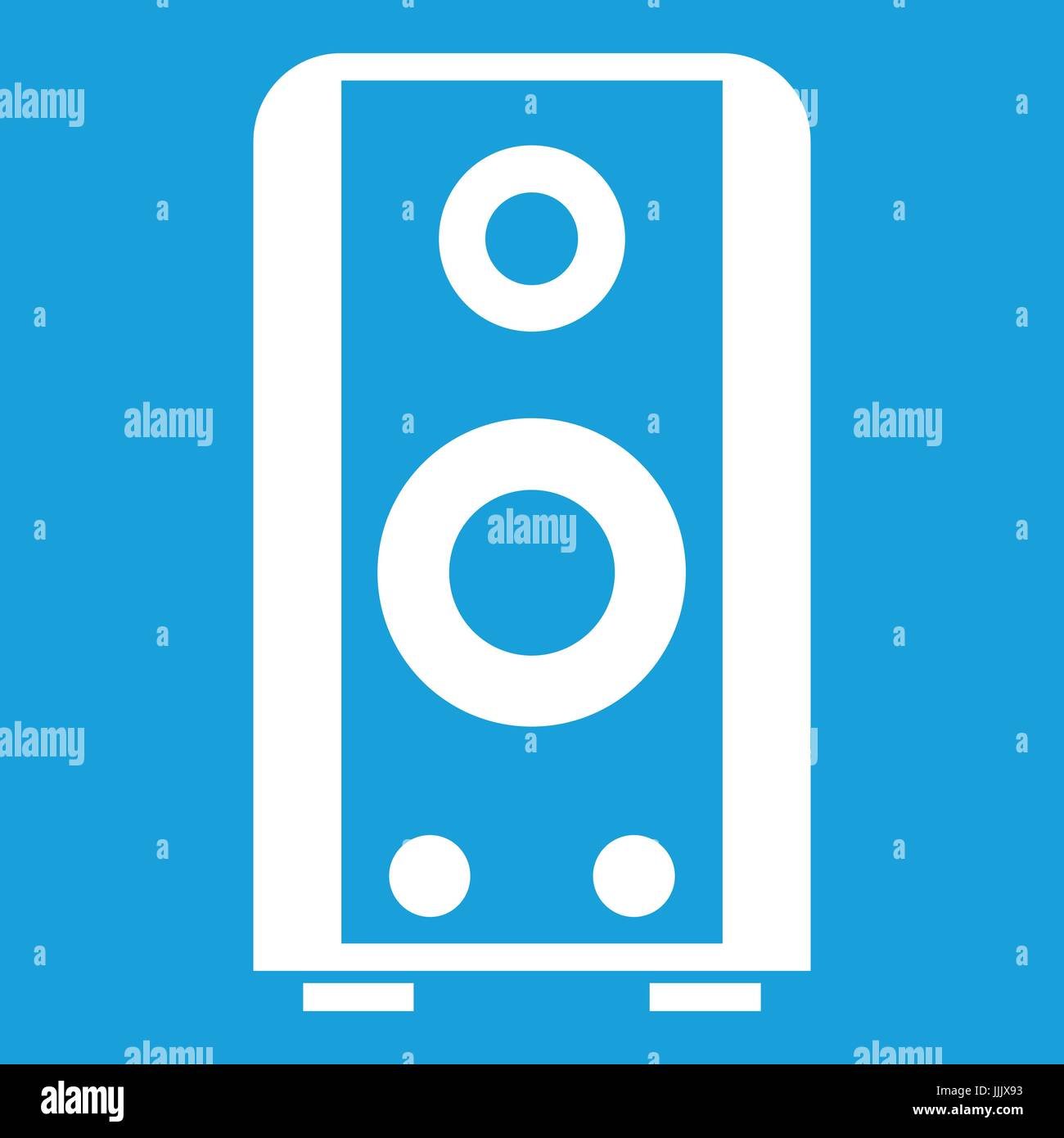Black sound speaker icon white Stock Vector Image & Art - Alamy