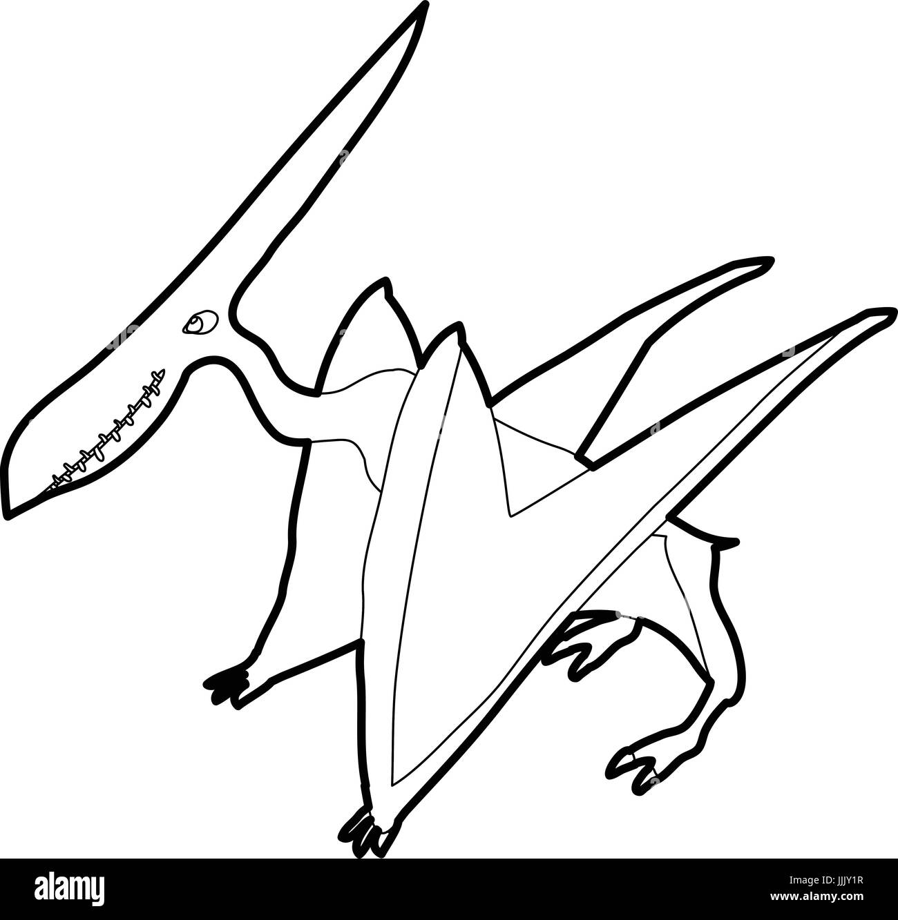 Pterodactyl Black and White Stock Photos & Images - Alamy