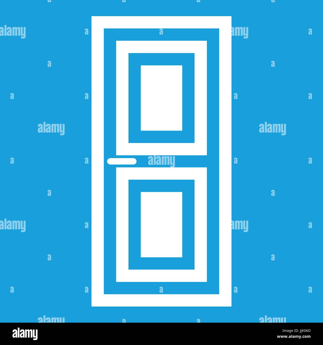 Door icon white Stock Vector Image & Art - Alamy