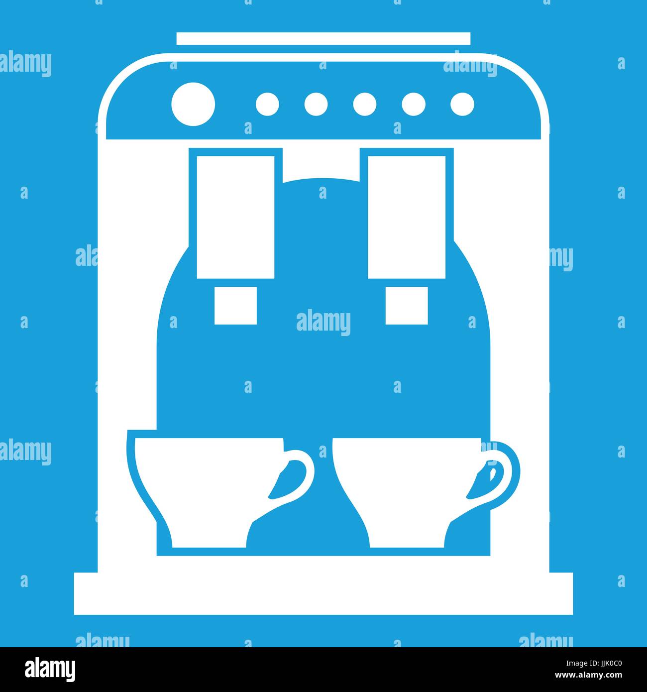 Coffee machine icon white Stock Vector Image & Art - Alamy