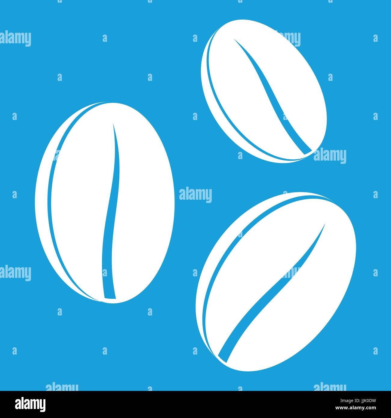 Coffee beans icon white Stock Vector Image & Art - Alamy