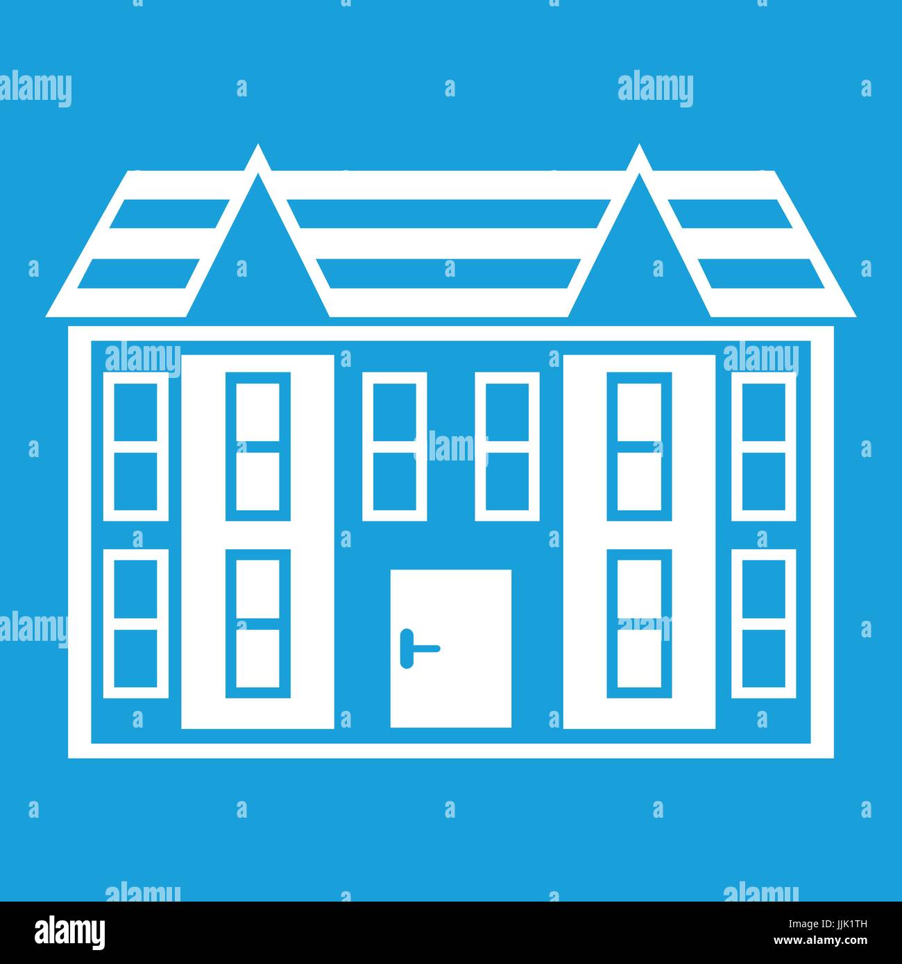 Large two-storey house icon white Stock Vector Image & Art - Alamy