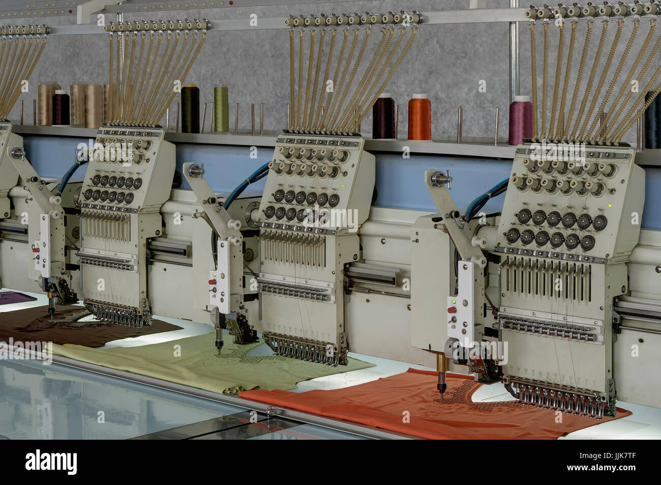 industrial textile machines Stock Photo Alamy