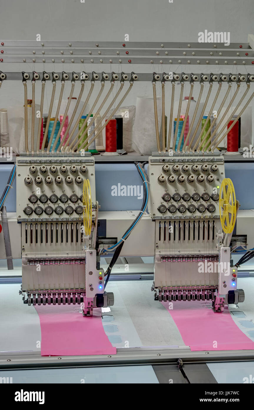 industrial textile machines Stock Photo Alamy