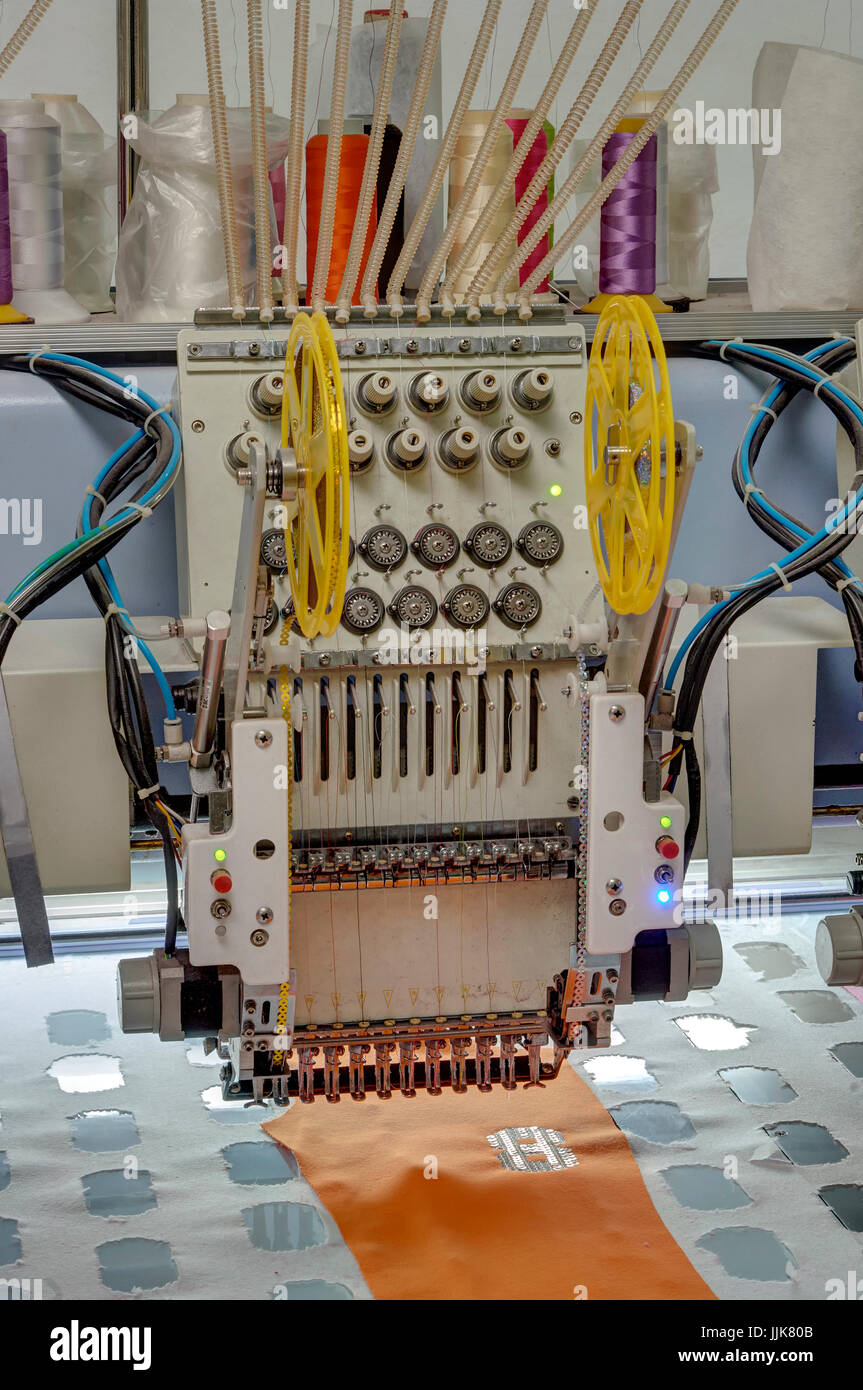industrial textile machines Stock Photo Alamy