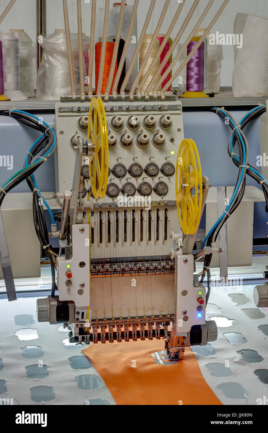industrial textile machines Stock Photo Alamy