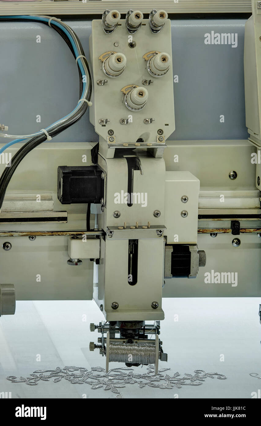 industrial textile machines Stock Photo Alamy