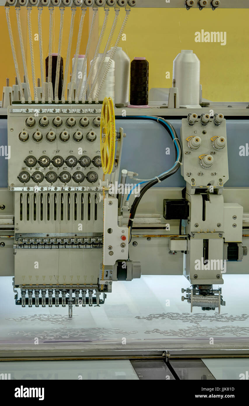 industrial textile machines Stock Photo Alamy