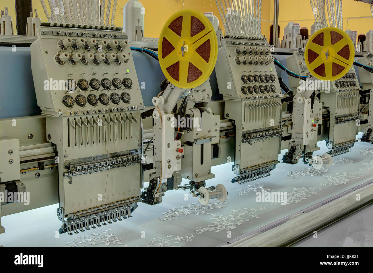 industrial textile machines Stock Photo Alamy
