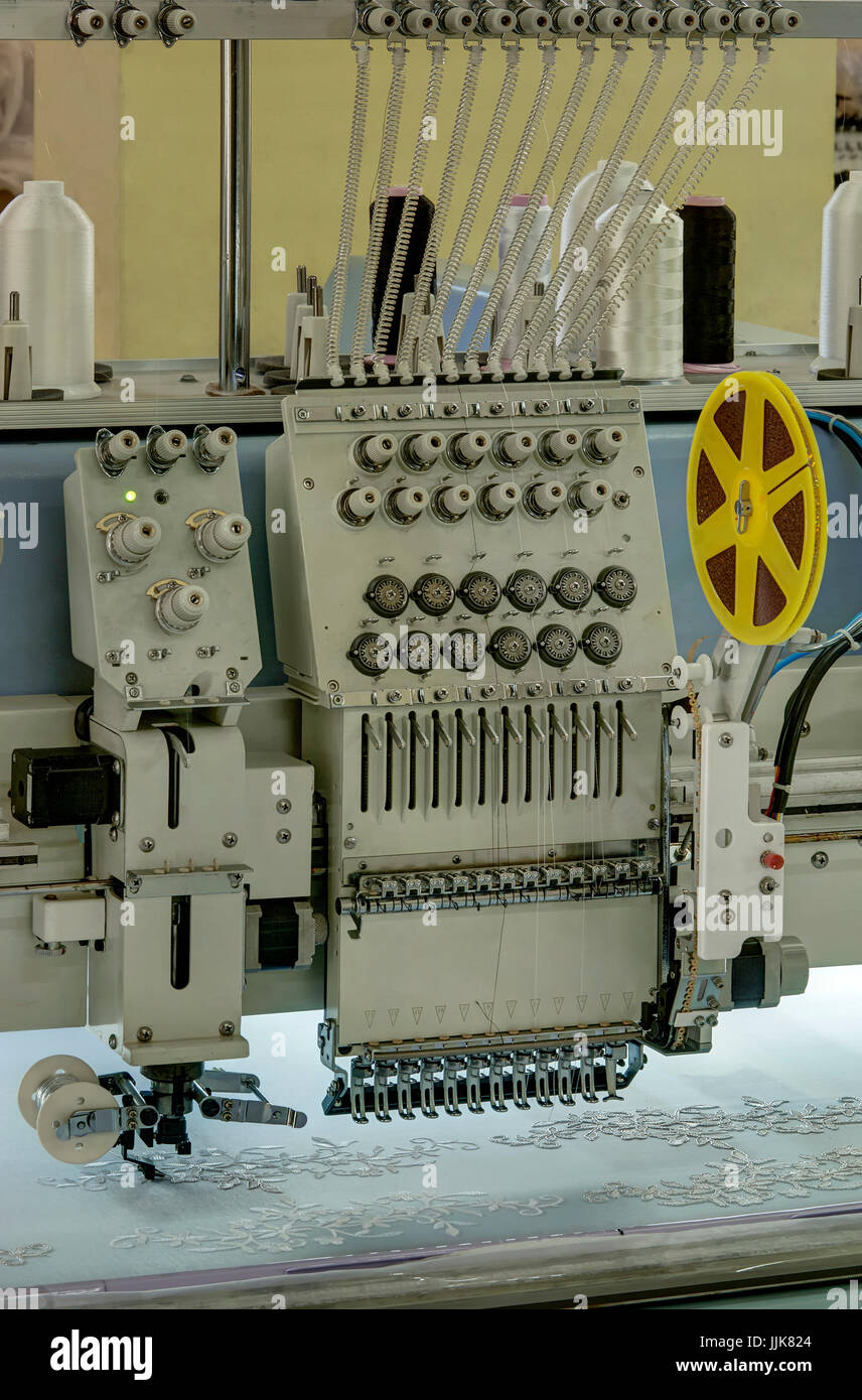 industrial textile machines Stock Photo Alamy
