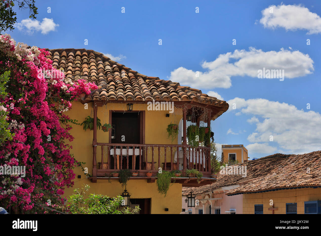 Spanish architecture is the predominant architecture style -  TRINIDAD, CUBA Stock Photo