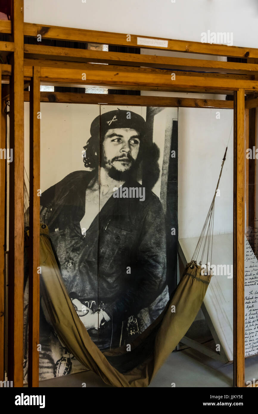 Photographs of CHE GUEVERRA inside the MUSEO NACIONAL DE LA LUCHA CONTRA BANDIDOS - TRINIDAD, CUBA Stock Photo