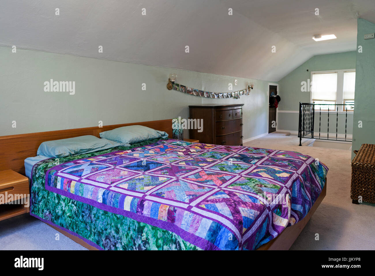 A single family bungalow in Minneapolis built in 1922. Stock Photo