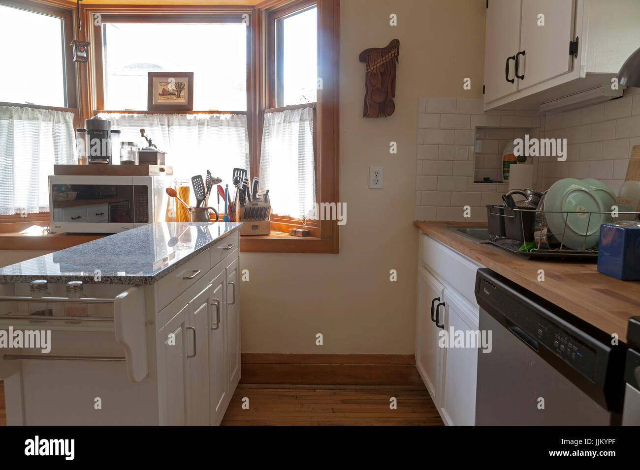 A single family bungalow in Minneapolis built in 1922. Stock Photo