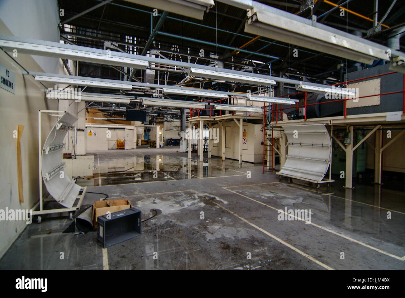 One of the testing areas of the abandoned MG Rover car factory in Longbridge, Birmingham, UK in 2007. Stock Photo