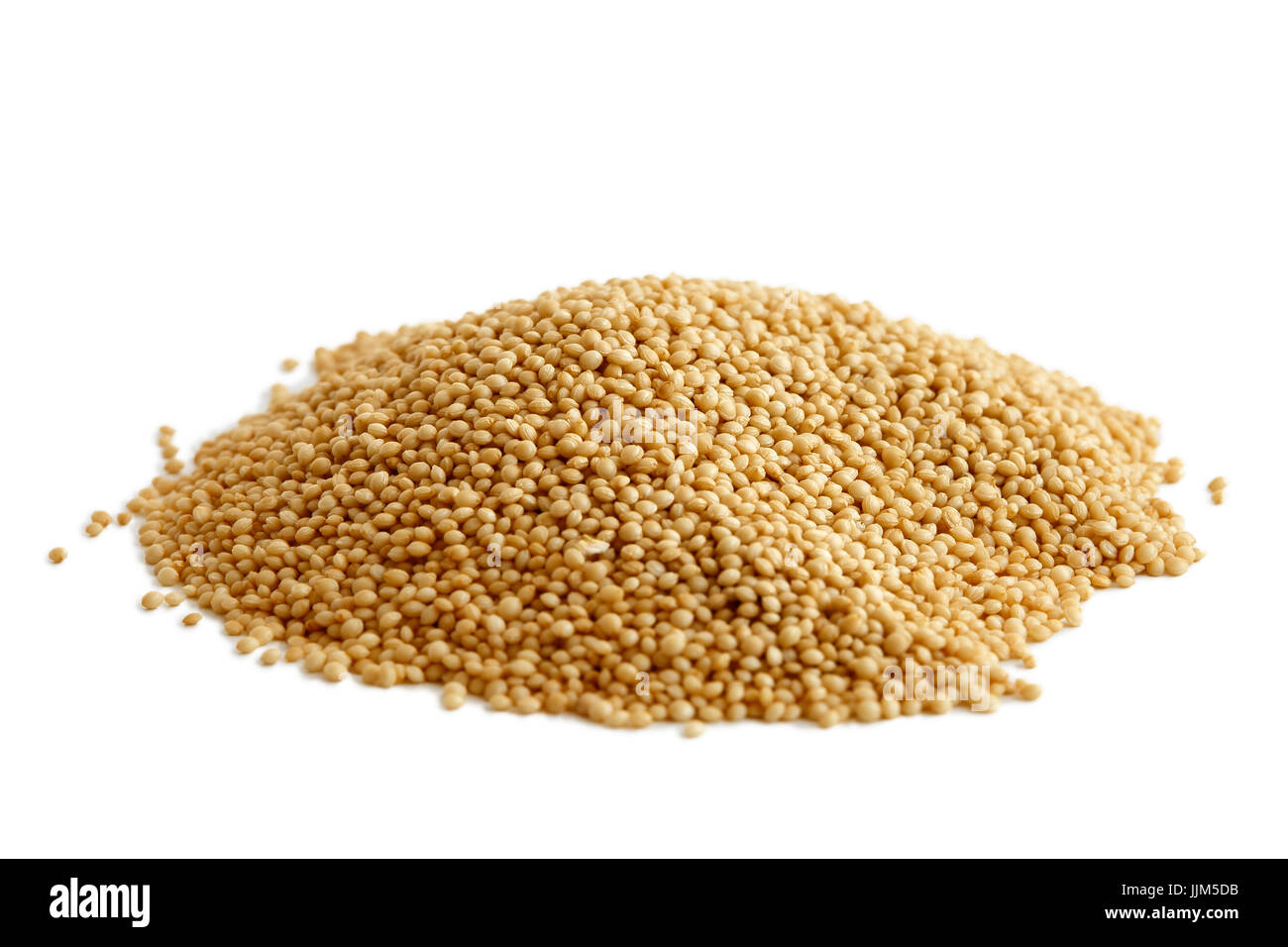 Heap of amaranth seeds isolated on white. Stock Photo