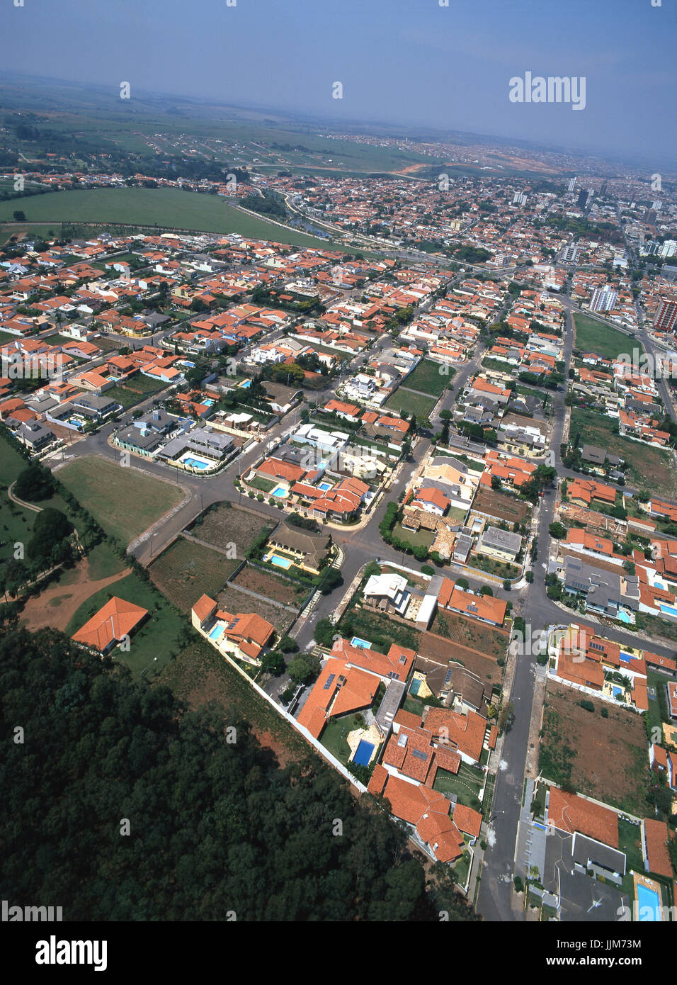 Aerial view, Indaiatuba, Sao Paulo, Brazil Stock Photo - Alamy