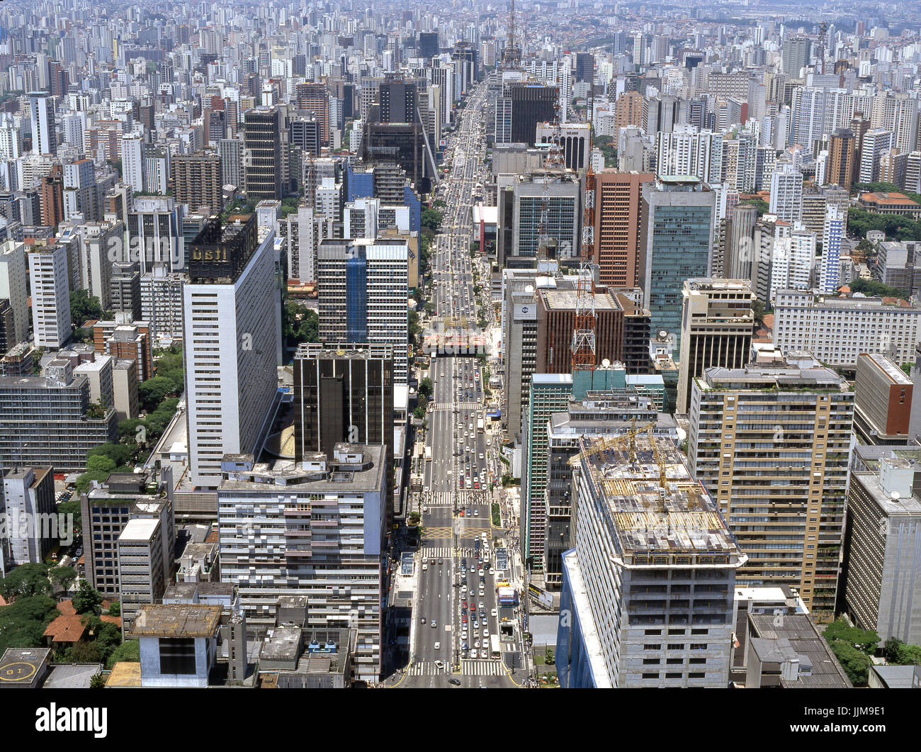 Aerial view, Avenida Paulista, São Paulo, Brazil Stock Photo - Alamy