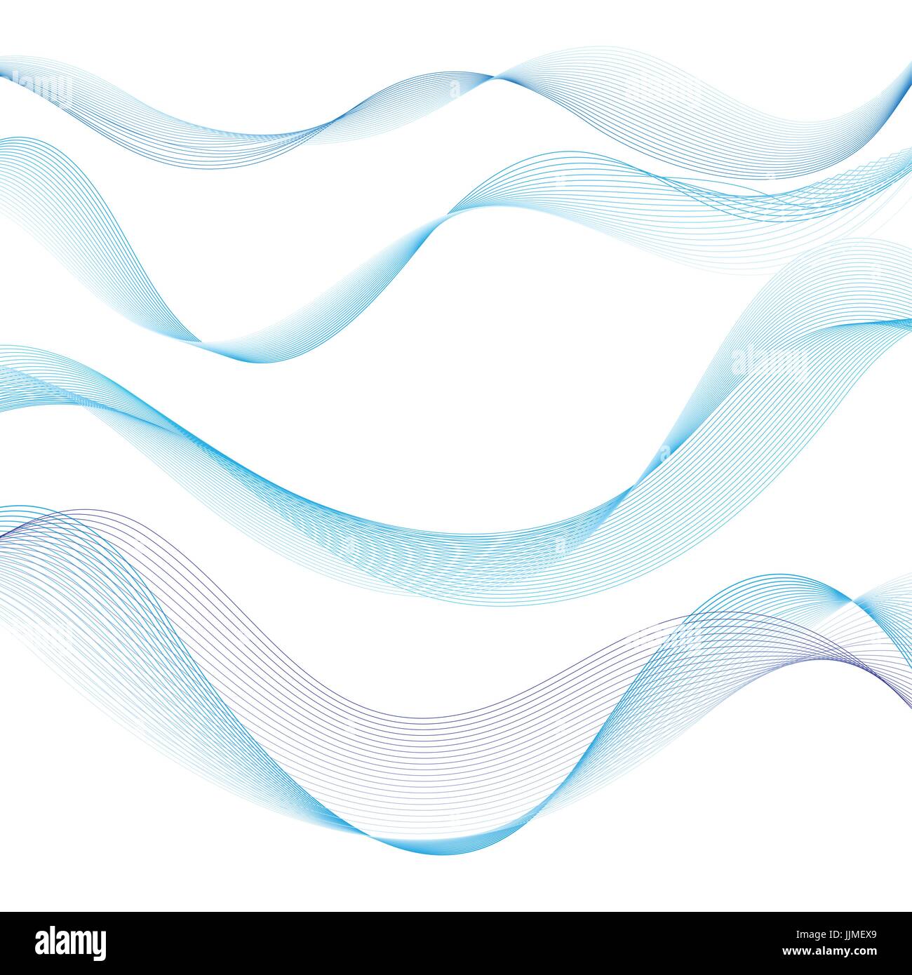 Graphic blue waves Stock Vector