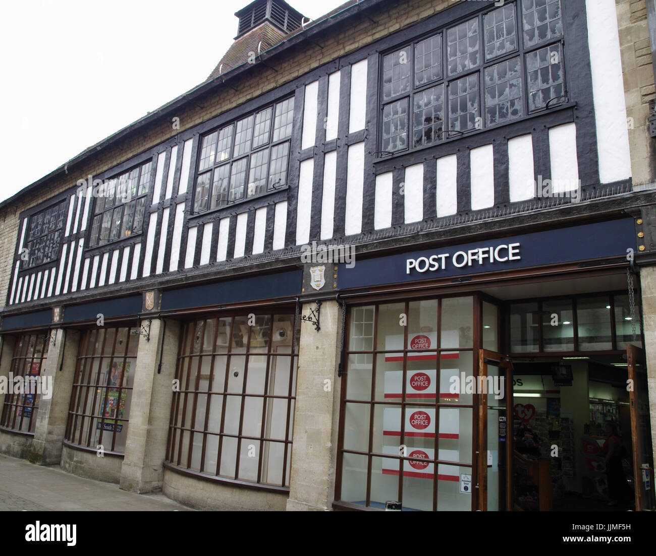 Historic building housing post office in Winchester, Hampshire, England