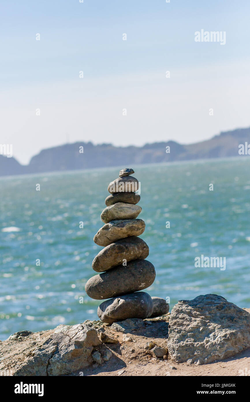 piles of rocks stacked on top of eachother Stock Photo Alamy