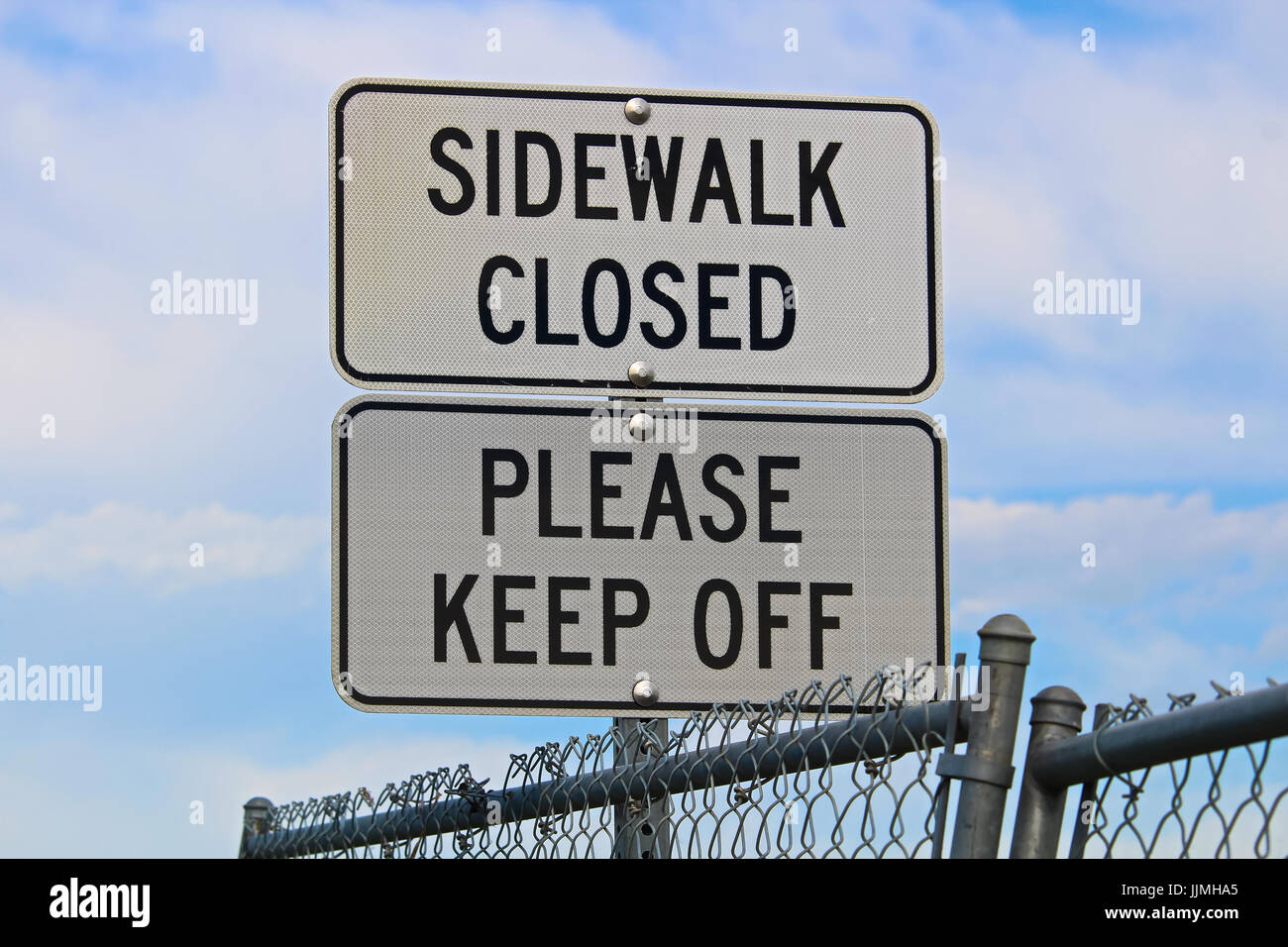 Sidewalk Closed Please Keep Off Signs Stock Photo Alamy sidewalk-closed-please-keep-off-signs-stock-photo-alamy