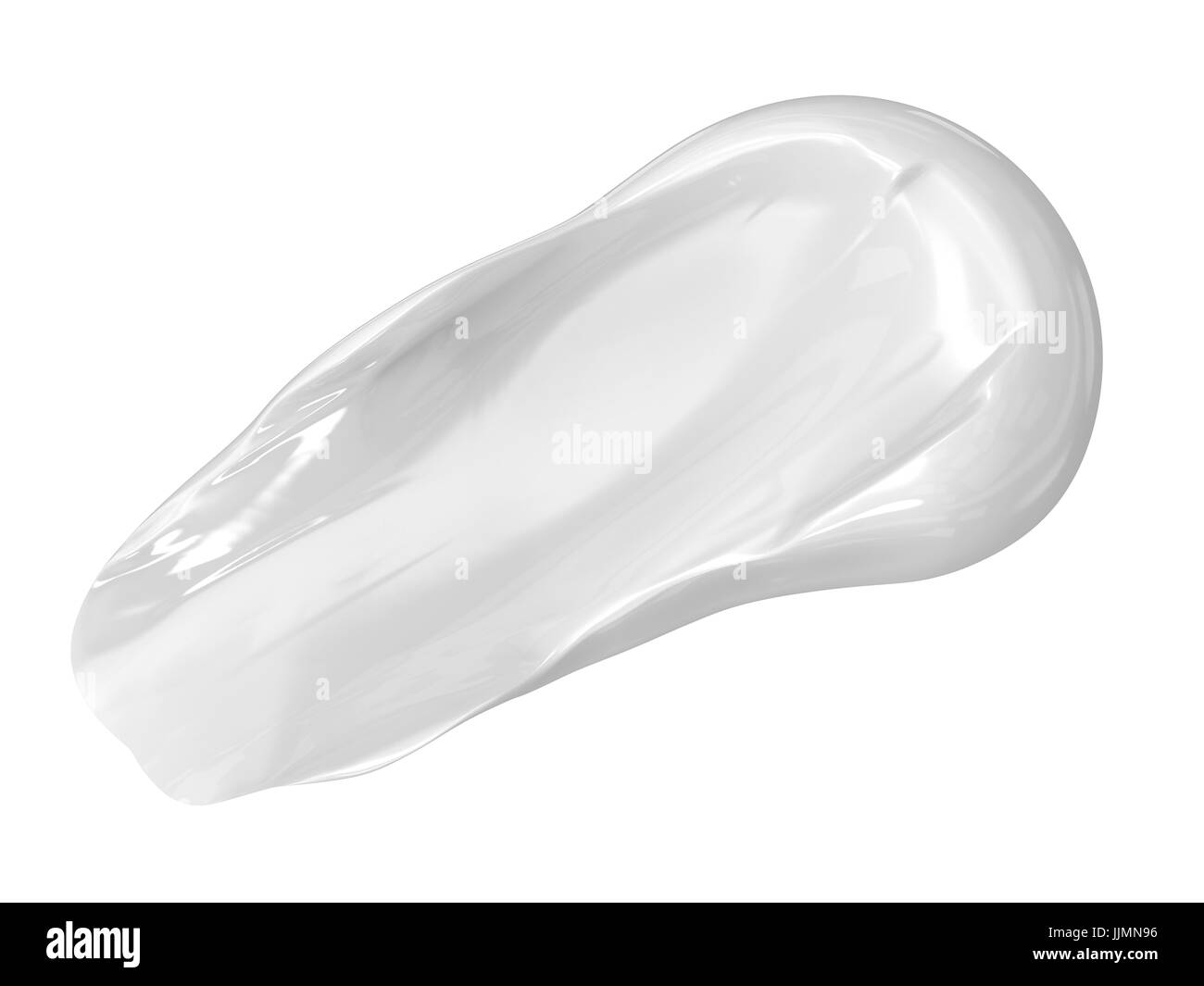 3d rendering white cosmetic cream isolated on white Stock Photo