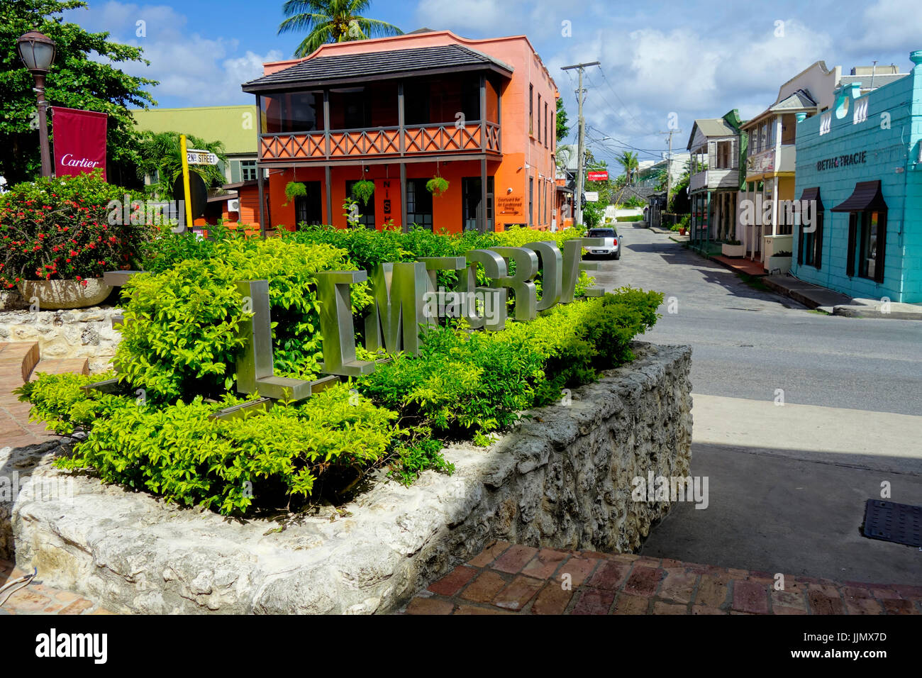 Limegrove Lifestyle Centre, Holetown, Barbados, West Indies Stock Photo