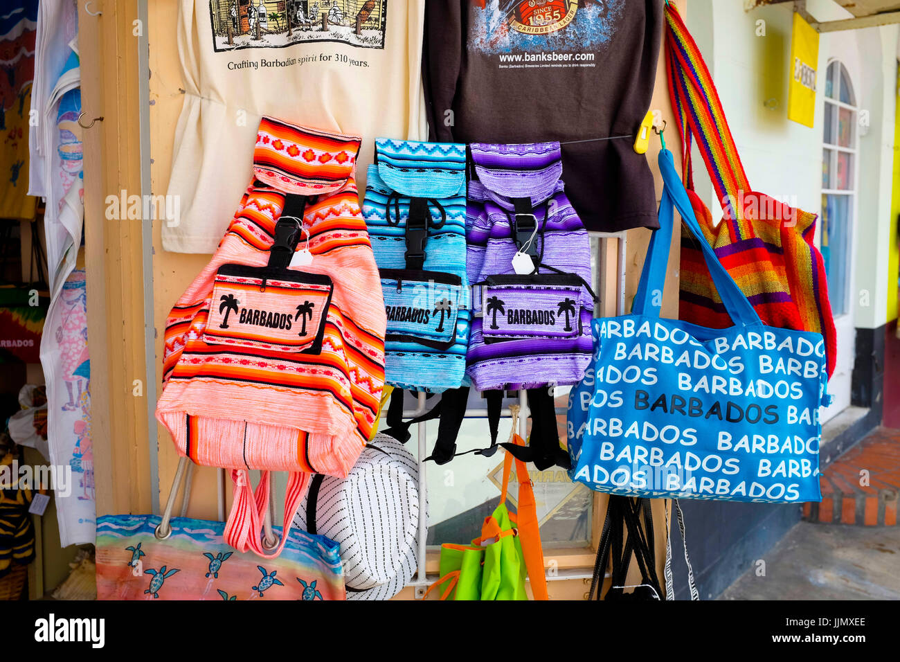 Barbados Souvenir Shop, Bridgetown, Barbados, West Indies Stock Photo
