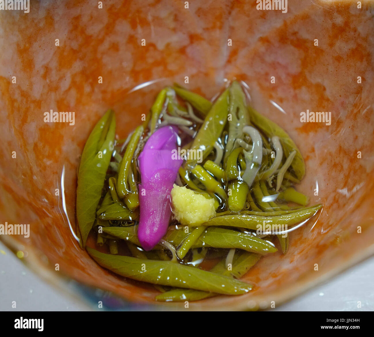 Homemade Japanese pickles assortment in a ceramic bowl Stock Photo Alamy