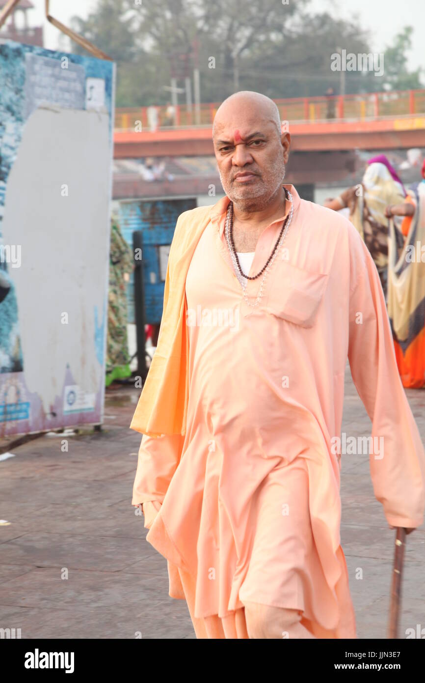 Indian Baba, Swami, Sadhu, Holy Man and Pilgrim, Saddhu in front of ...